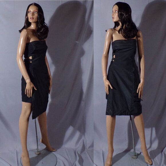 Daang Goodman Tripp NYC PVC Tube Industrial Matrix Goth Girl Dress Size Small - Picture 1 of 10